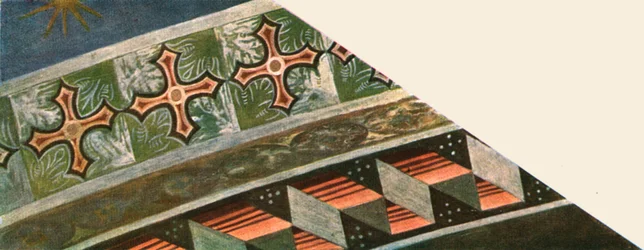 Decoration in the Basilica of Saint Francis, Assisi, Italy