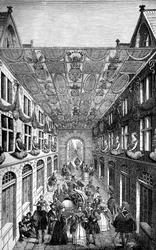 Decoration of the Notre Dame Bridge, Paris, for the Entry of Charles IX of France