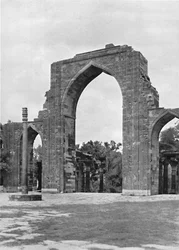 Delhi. Gate of the Qutub Mosque, c1910