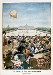 Departure of a balloon from Paris on 27th June 1783