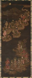Descent of the Nine Luminaries and the Seven Stars at Kasuga, 1300s