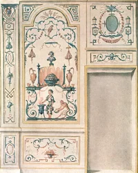 Design for a dining-room wall, France, 1928
