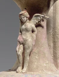 Detail (Canosan polychrome pottery oinochoe, Apulia, c. early 3rd century BC)