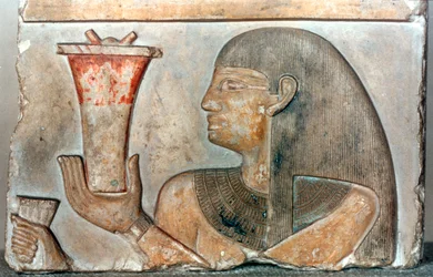(Detail) of a Bas Relief from El-Bahrain, Egypt, 22nd-20th Century BC
