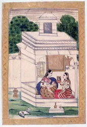 Dhanashri Ragini, Ragamala Album, School of Rajasthan
