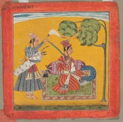 Dipak Raga, One of the Thirty-Six Melodies Ragamala: Personifying Love, c. 1690
