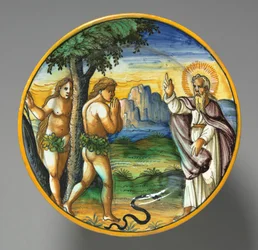 Dish Depicting the Expulsion