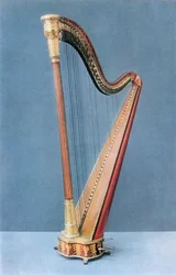 Double-pedal harp made by Erard Frères, Paris, mid-nineteenth century, 1948
