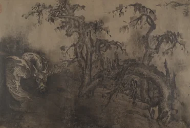 Dragons and Landscape, 14th Century, Plus Later Addition