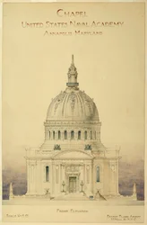 Drawing, Chapel, U.S. Naval Academy