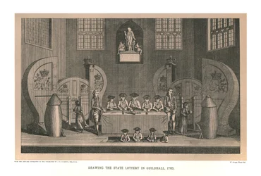 Drawing the State Lottery, 1763