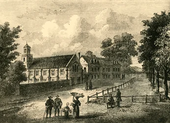 Dulwich College in 1750, c1878