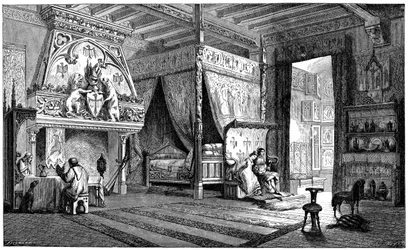 Dwelling room of a seigneur of the 14th century