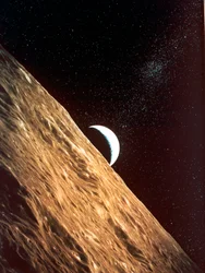 Earthrise Seen from Surface of the Moon, Apollo Mission