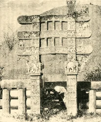 East Gate of the Great Stupa of Sanchi (1890)