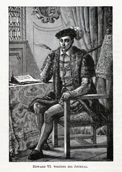 Edward VI Writing His Journal, 1882