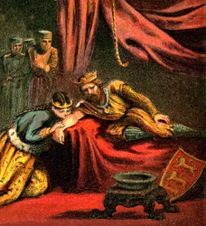 Edward of Woodstock, Prince of Wales, with His Wife, Joan, Princess of Wales, c1850