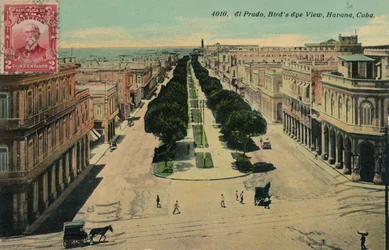 El Prado, Birds Eye View, Havana, Cuba