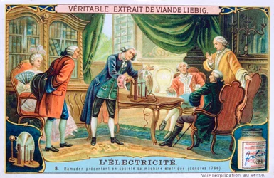 Electricity Demonstration, London, 1766