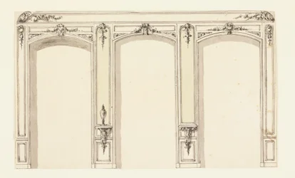 Elevation of Wall with Three Niches