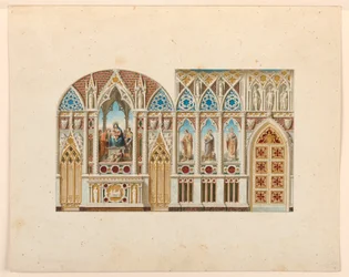 Elevation, Two Walls of a Chapel