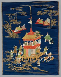 Embroidered Fukusa, late 1800s-early 1900s
