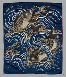 Embroidered Fukusa, late 1800s-early 1900s