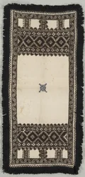 Embroidered Mat or a Paños de Ofrenda, 19th century