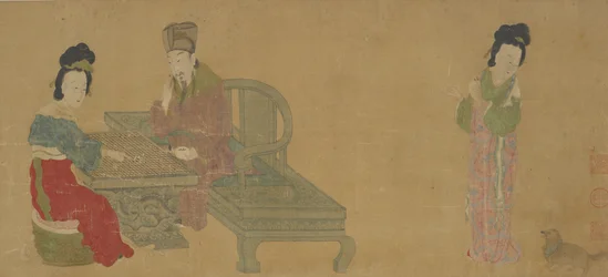Emperor Minghuang and Consort Yang Playing Weiqi