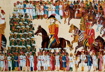 English Grandee of the East India Company Riding in an Indian Procession