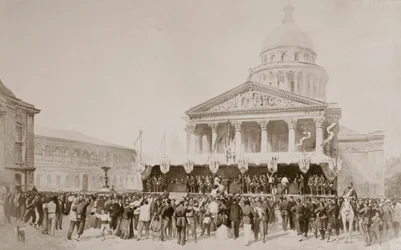 Enlistment of volunteers into the National Guard, Place du Pantheon, Paris