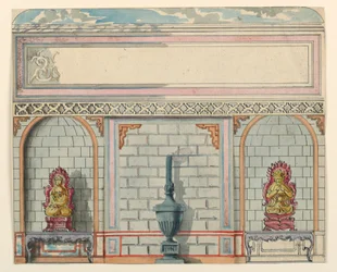 Entrance Hall, East Wall, Royal Pavilion, Brighton, Before 1802