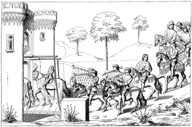 Entrance of the Lord Chief into the Site of the Tournament, 15th Century 1849