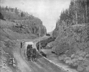Entrance to Yellowstone Park, USA, c1900