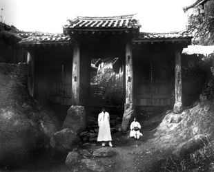 Entrance to a village, Korea