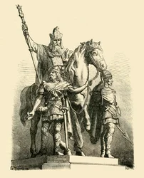 Equestrian Statue of Charlemagne, Paris, 1890