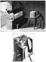 Etienne Jules Marey 1830-1903, with cine camera