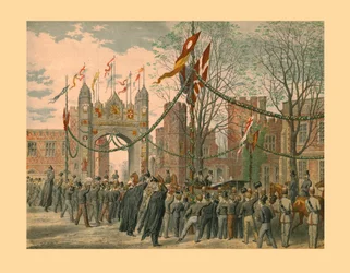 Eton School and the Boys Arch, 1863