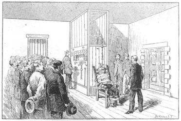 Execution of Kemmler, the first man to die in the electric chair, USA, 6 August 1890