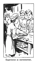 Experience as Storewomen, 1940