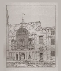 Exterior View of the Guildhall Chapel, 1815, 1886