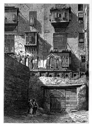 Facade of a House in the Old Part of Cairo, Egypt