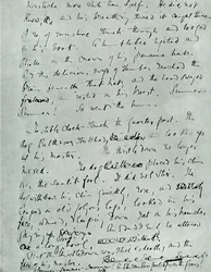 Facsimile page of MS for Indian Summer of a Forsyte, by John Galsworthy, 1918, 1928