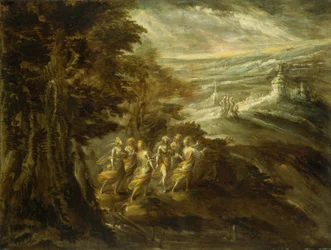 Fantastic Landscape with Figures, late 16th century