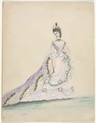 Fashion Study Designed for Worth