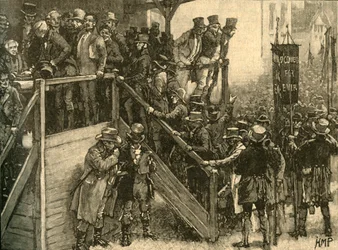 Father John Murphy Leading His Tenants to Vote in the Clare By-Election, Ireland