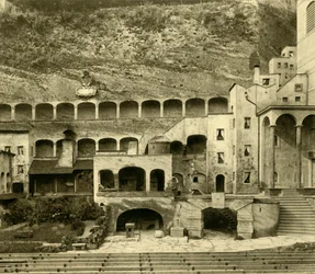 Faust Town in the Felsenreitschule, Salzburg, Austria, c1935