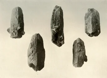 Feldspar Crystals from Summit of Mount Erebus Natural Size, 1909