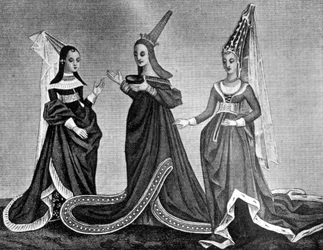 Female Headdresses, 15th Century (1910)