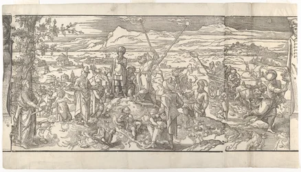 Festival of the New Moon from the Frieze Ces Moeurs et Fachons de Faire de Turcz Customs, 1553